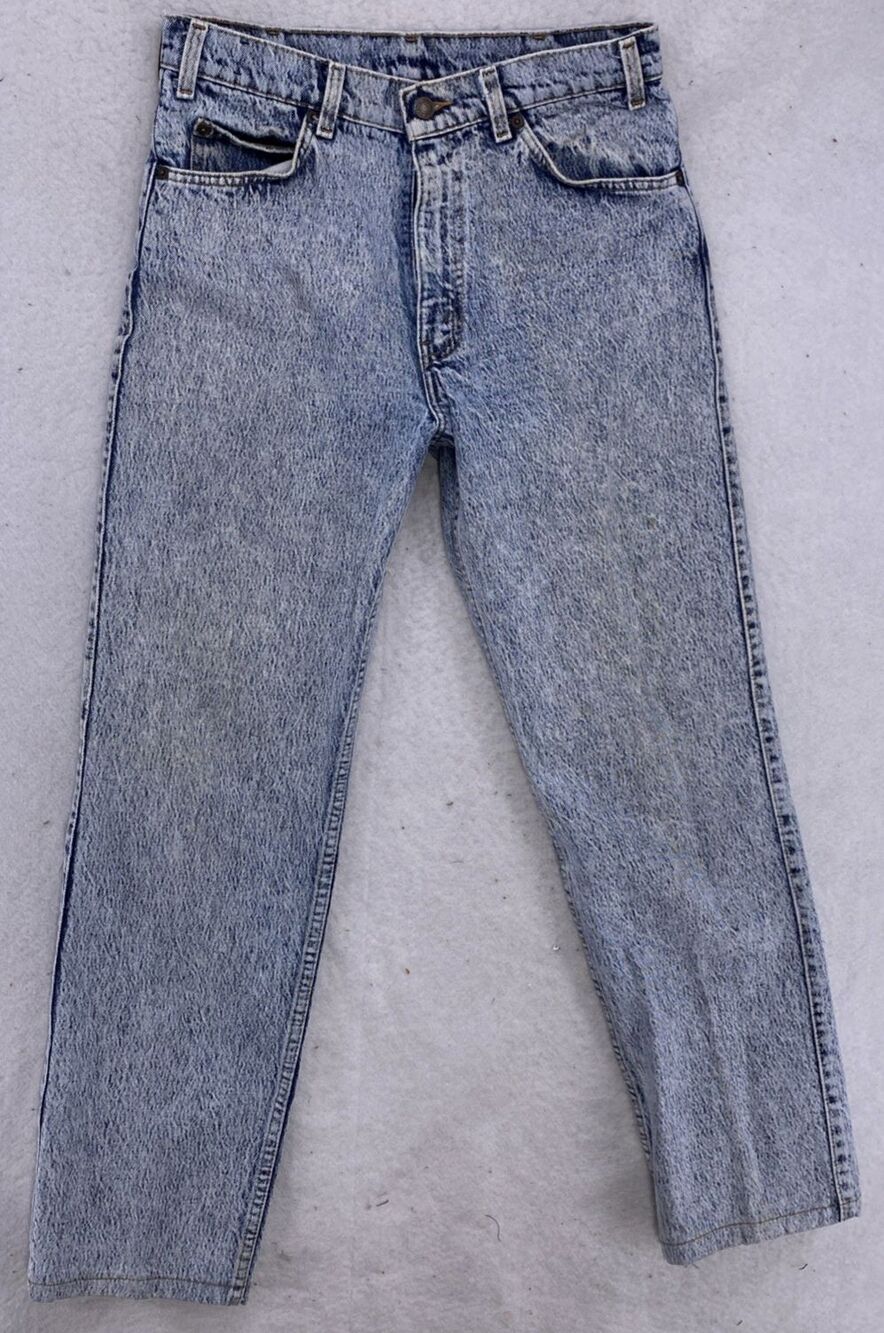 Vintage Levis Two Horse Brand Acid Wash Jeans Mens 33x32 Made in USA 90s Denim